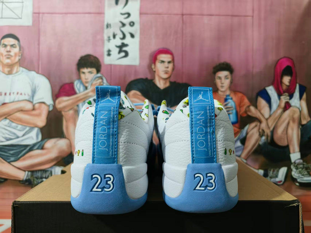 Jordan Basketball Sneakers White and Blue