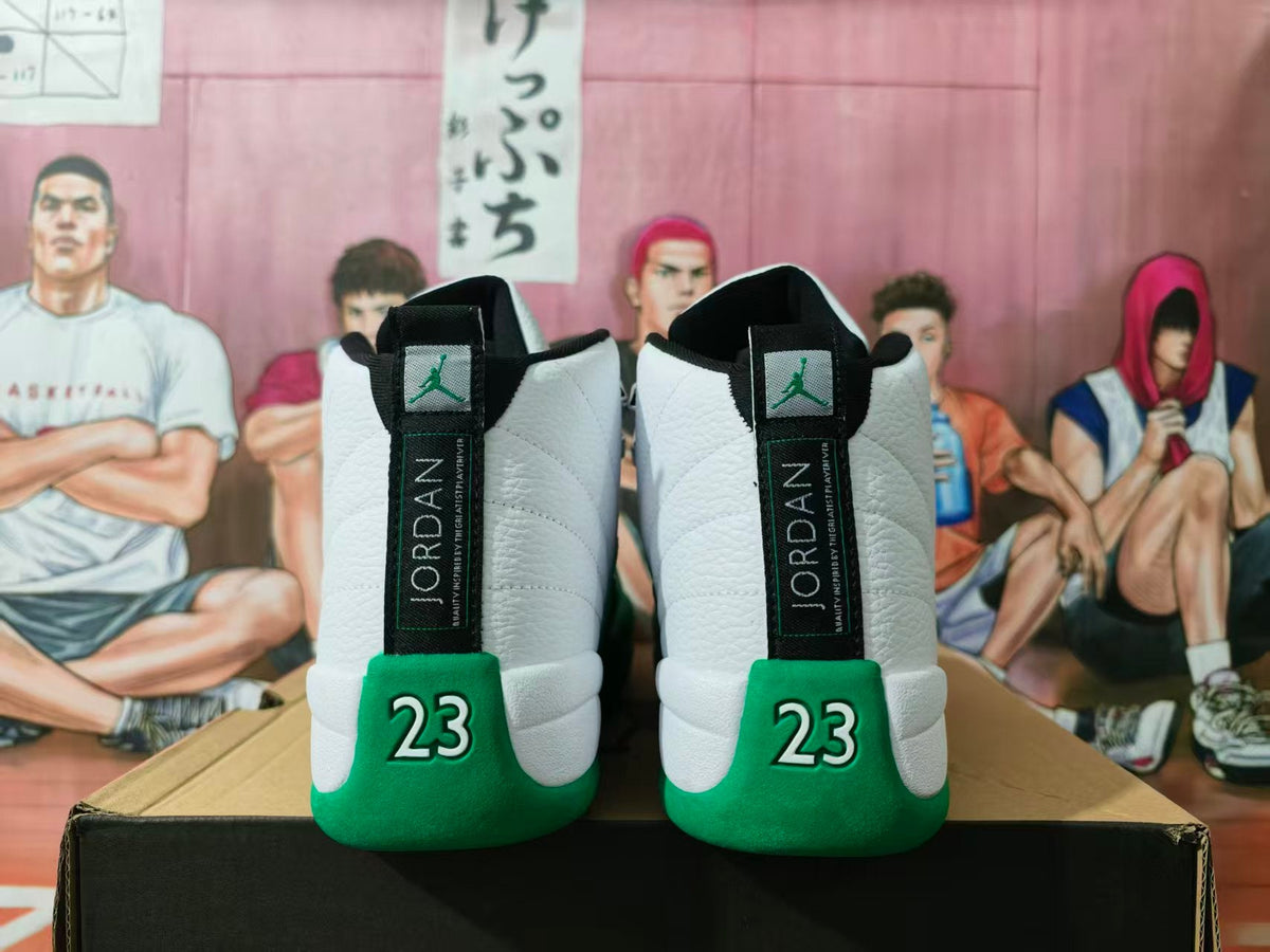 Jordan Jumpman Pro White and Green High-Top Sneakers