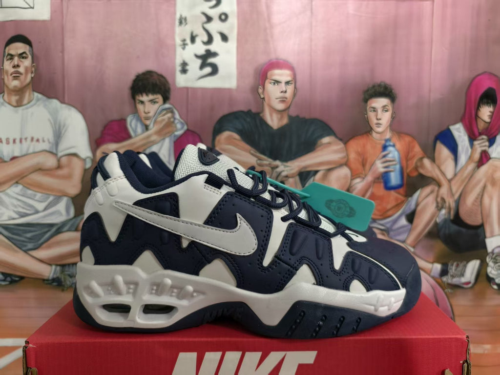 Nike Air More Uptempo Low Sneakers Navy White