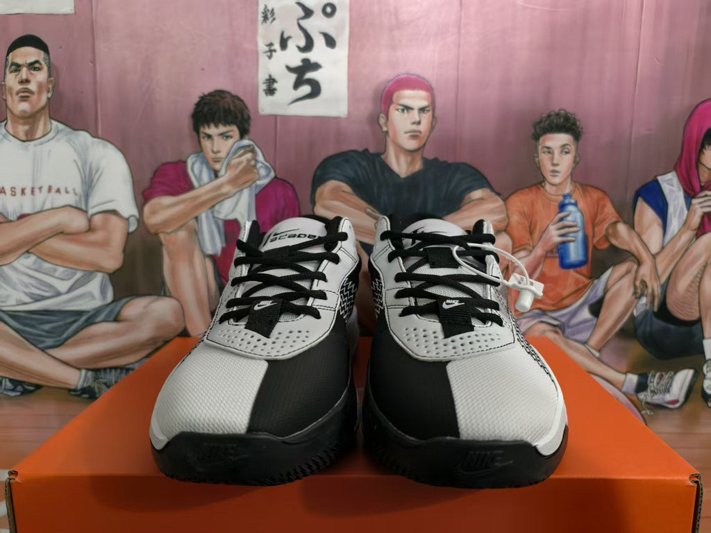 Nike White Black Basketball Sneakers