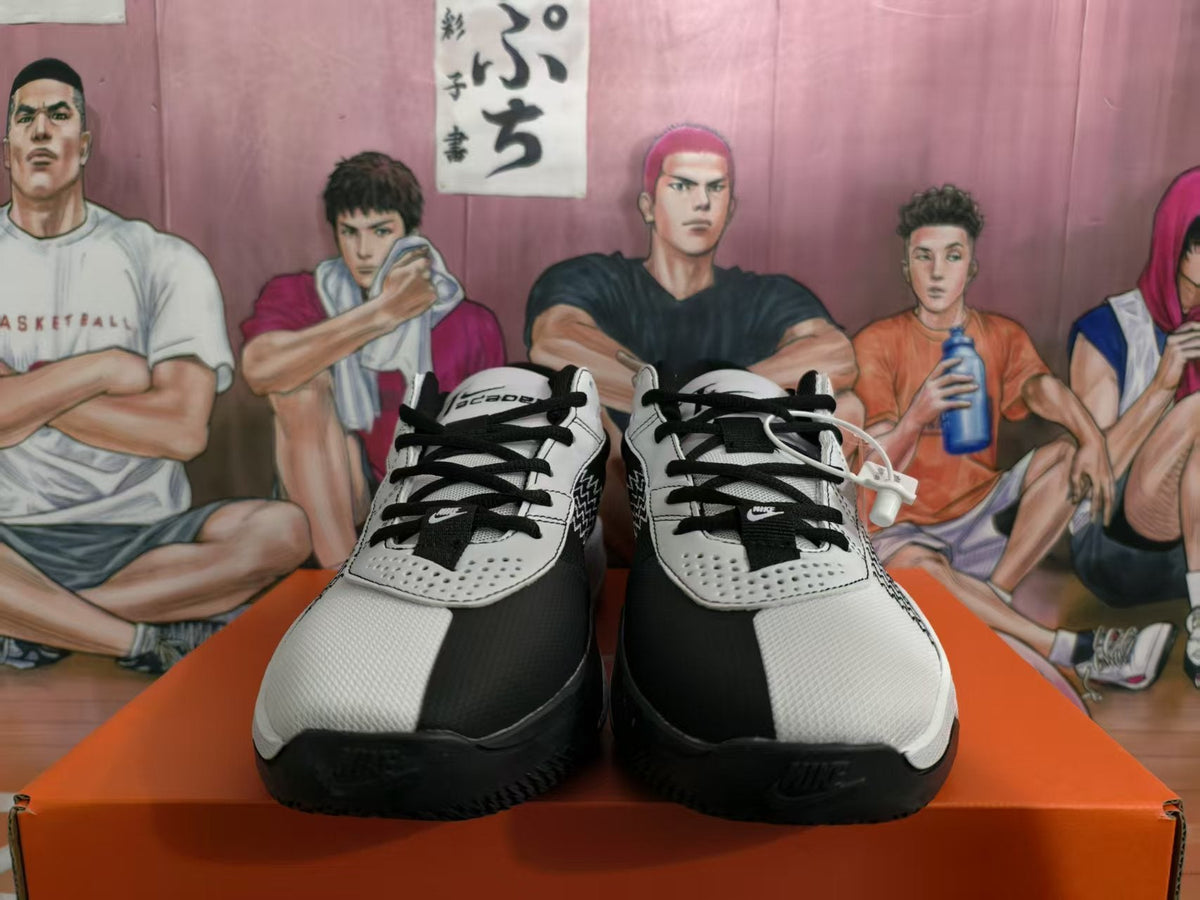 Nike White Black Basketball Sneakers
