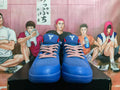 Nike Basketball Sneakers Blue Red and White
