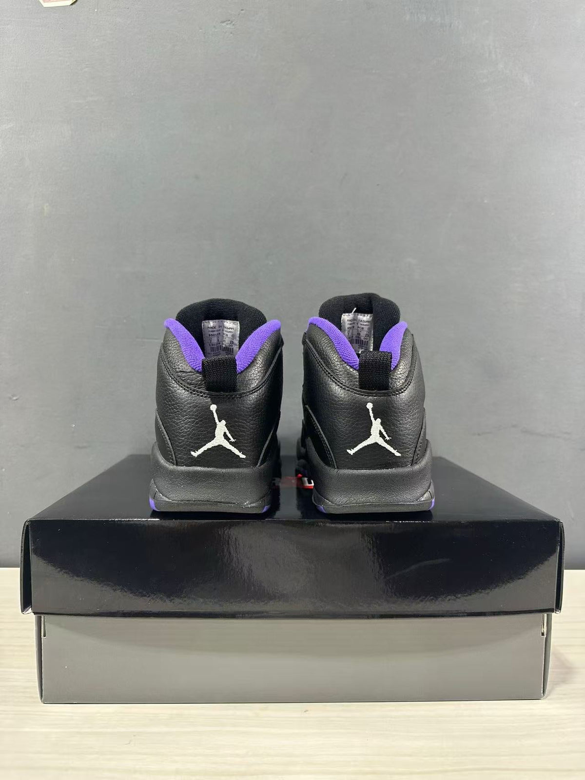Jordan Air Jordan 10 High Black and Purple Sneakers 130209-051