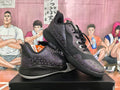 Black and Purple Pattern Basketball Sneakers