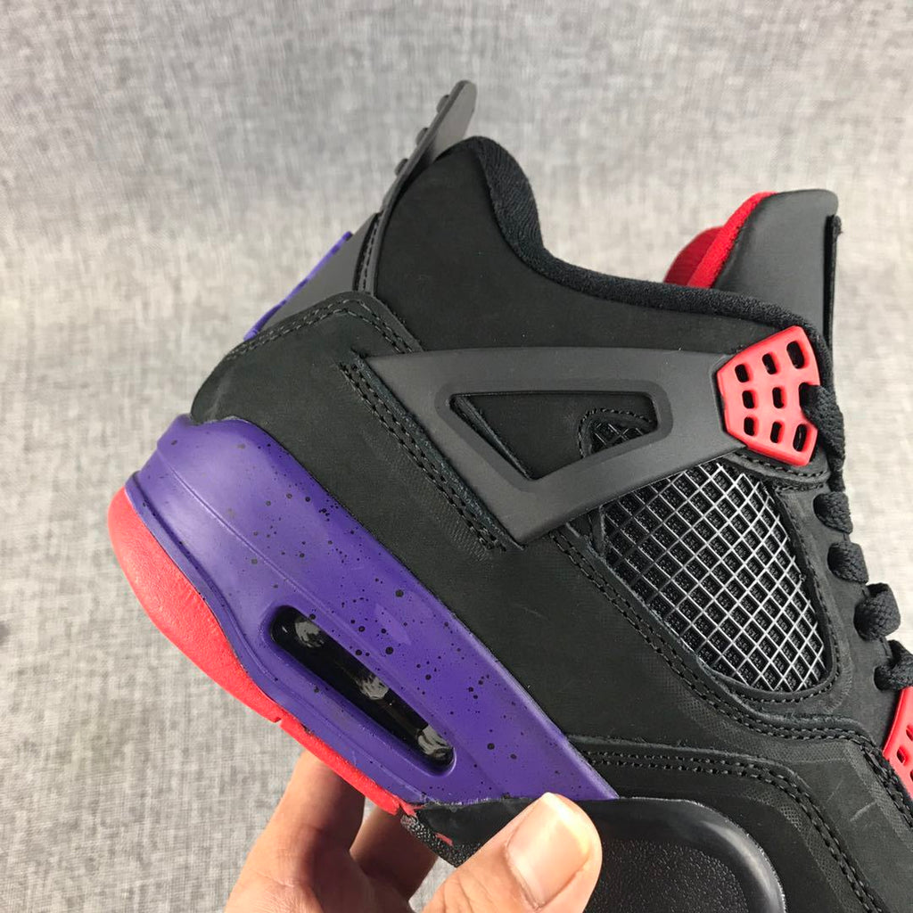 Jordan Air Jordan 4 Black Purple Red Sneakers