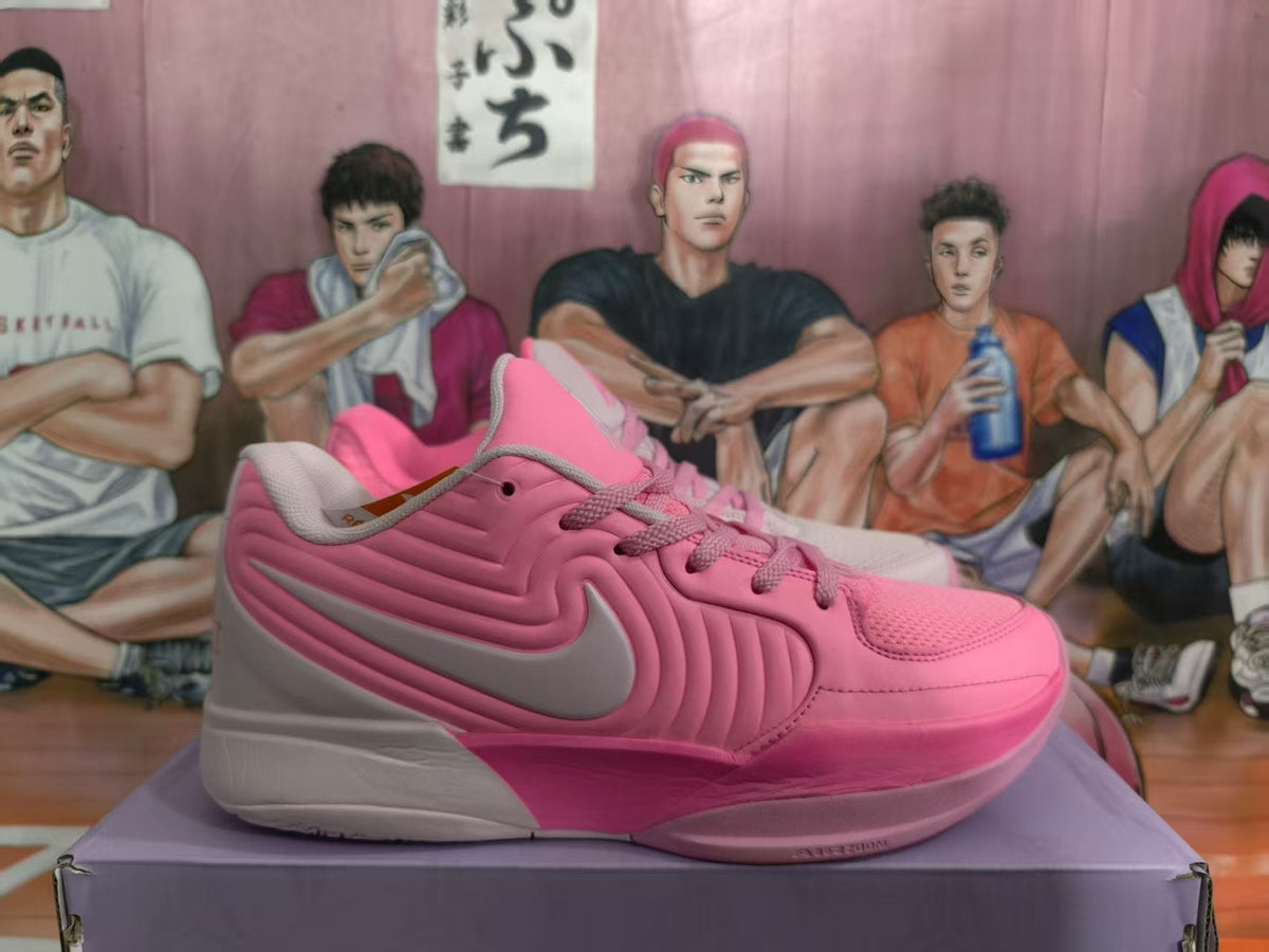 Jordan Pink Two-Tone Basketball Sneakers