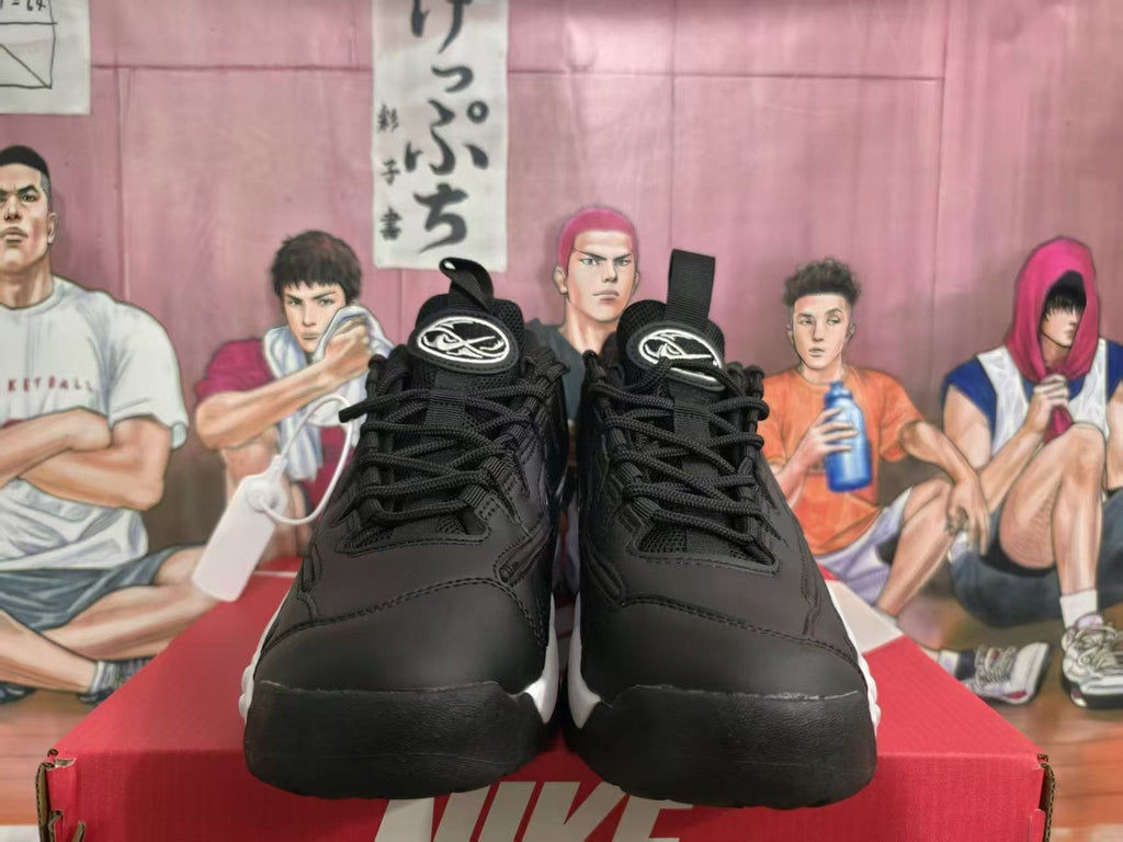 Nike Air More Uptempo Black and White Sneakers
