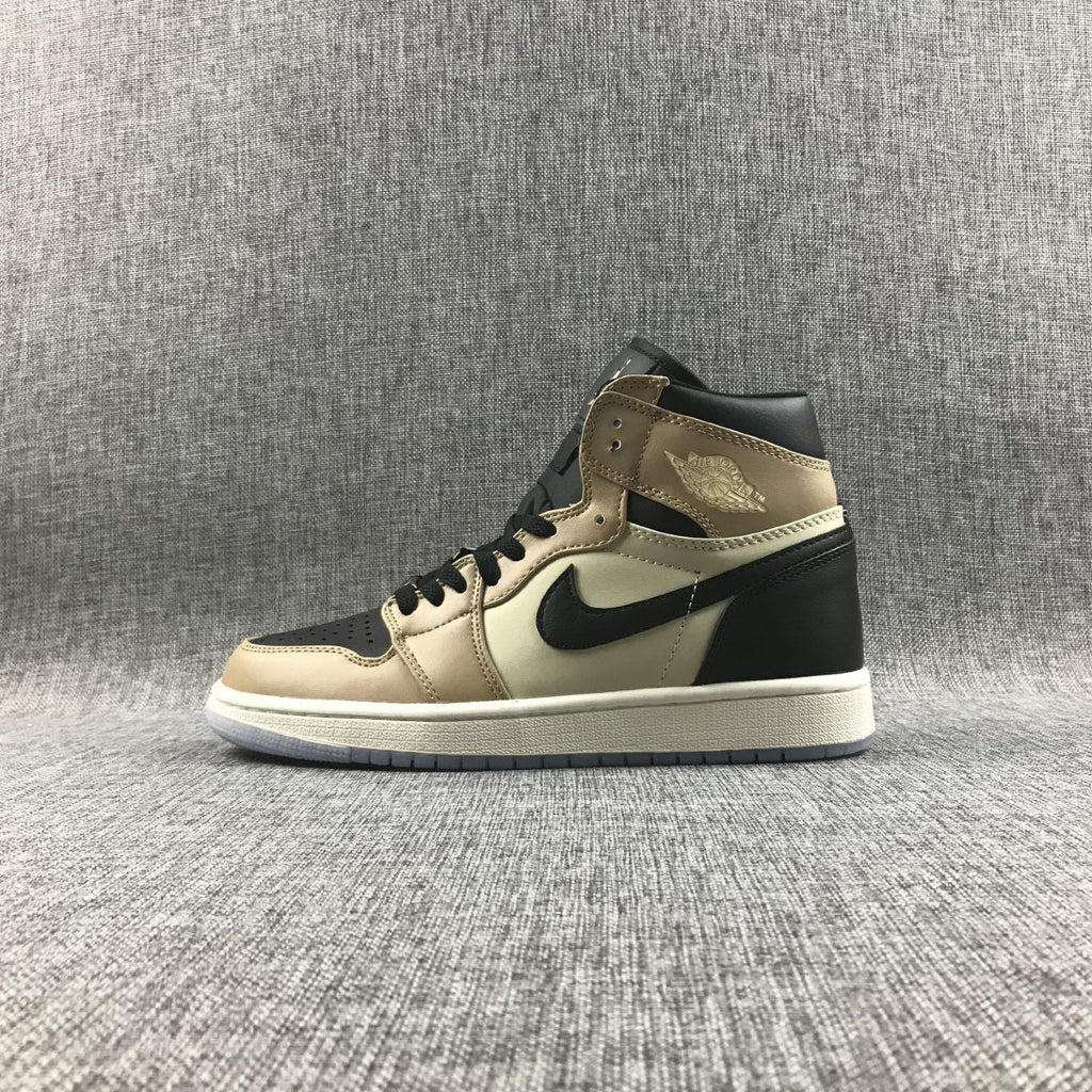 Jordan 1 High Premium WMNS Beige Black Sneakers AH7389-003