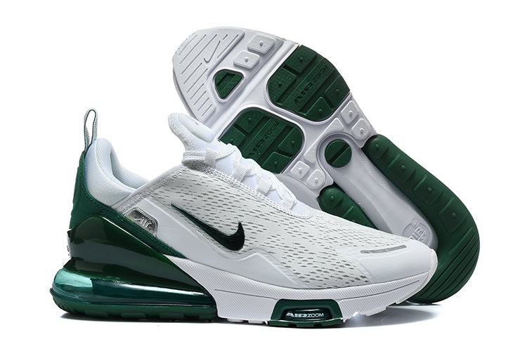 Nike Air Max 270 Sneakers White and Dark Green