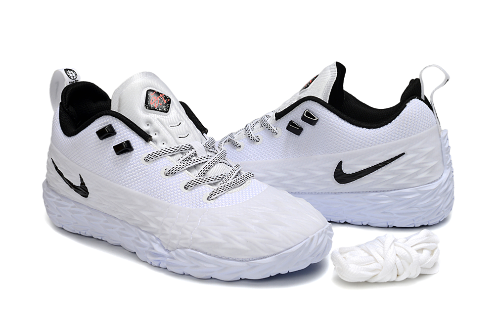 Nike ST Charge Basketball Shoes – White, Black & Grey/Coral