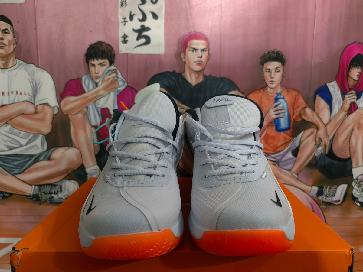 Nike Basketball Shoes in White, Gray and Orange