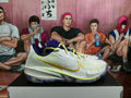Nike Ariza PE Basketball Sneakers White Purple Yellow
