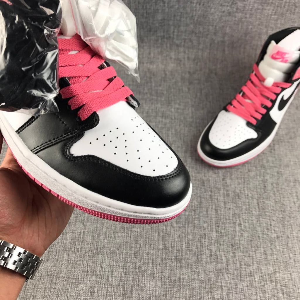Jordan Air Jordan 1 High Dirty Pink Black Toe Sneakers