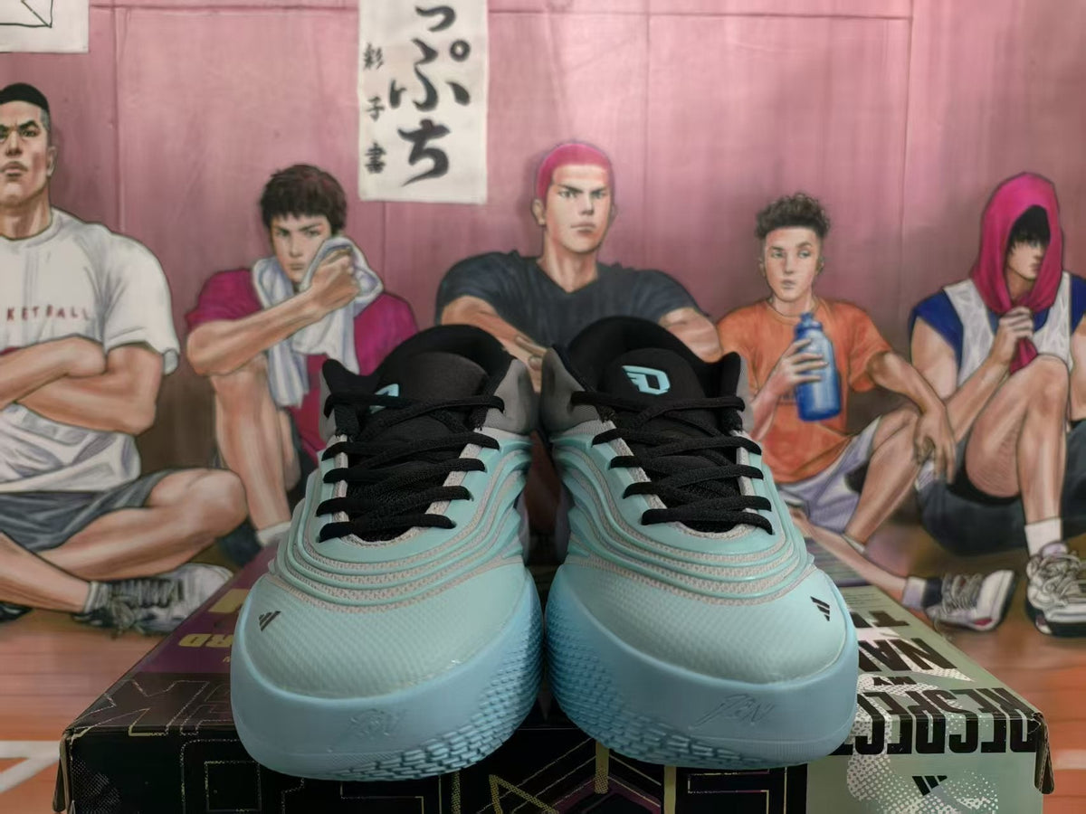 Adidas Basketball Sneakers Blue Gray
