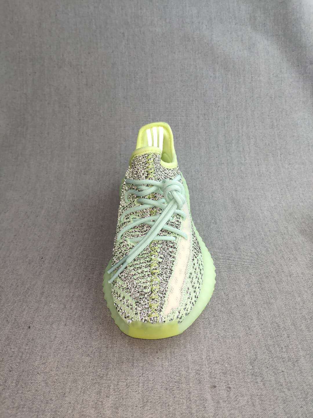 Yeezy 350 V2 Sneakers Green Black Knit
