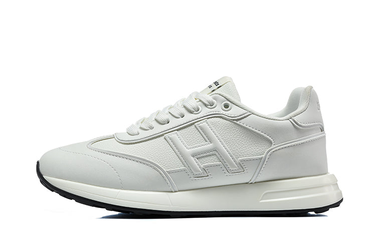 Hermès White Low-Top Lace-Up Sneakers