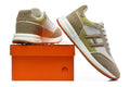 Hermès Trail Sneaker in Taupe, White and Olive