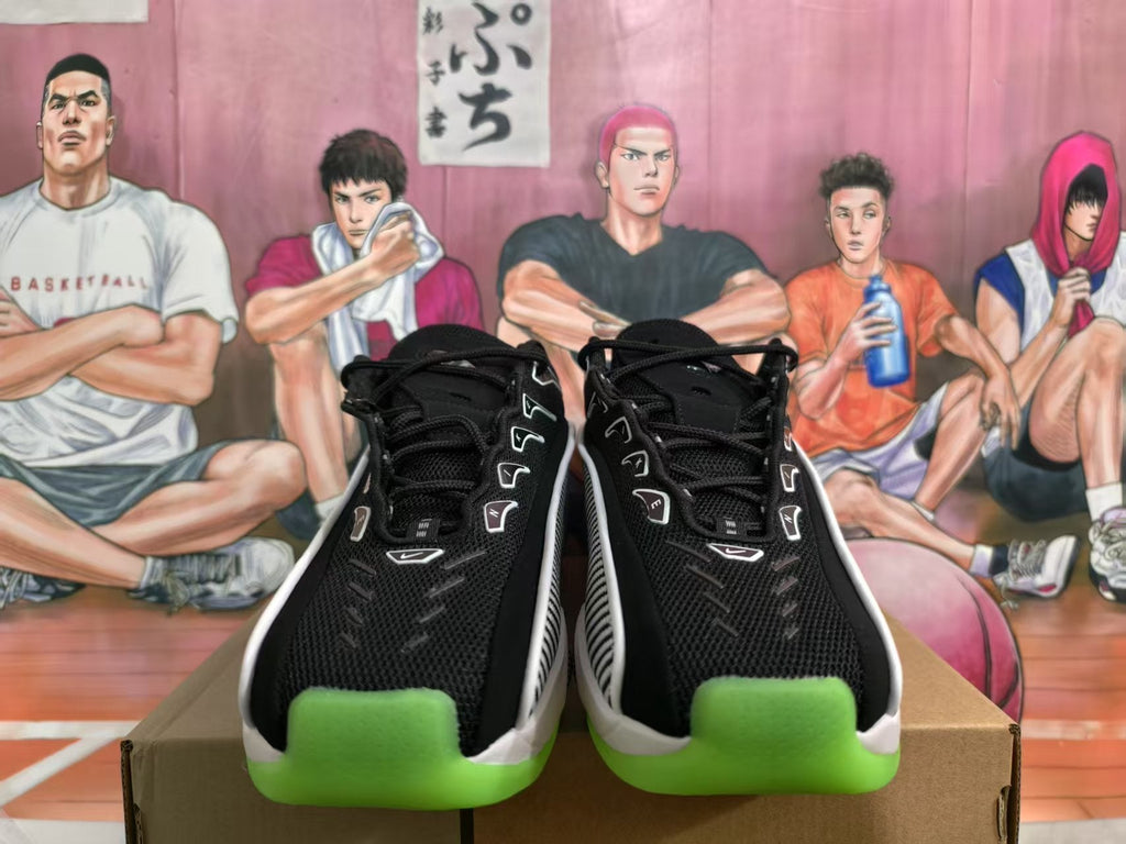 Nike Big Eyes Basketball Sneakers Black White Green