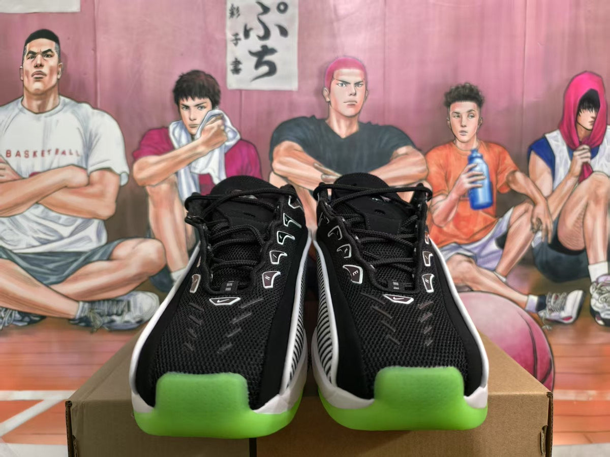 Nike Big Eyes Basketball Sneakers Black White Green