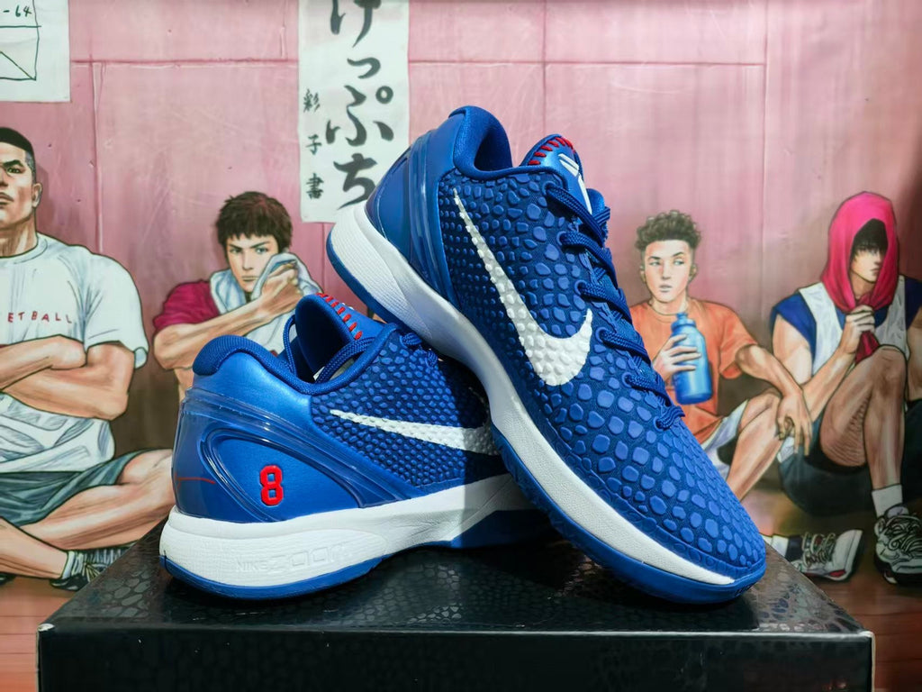 Nike Kobe 8 Dodgers Blue White Basketball Sneakers