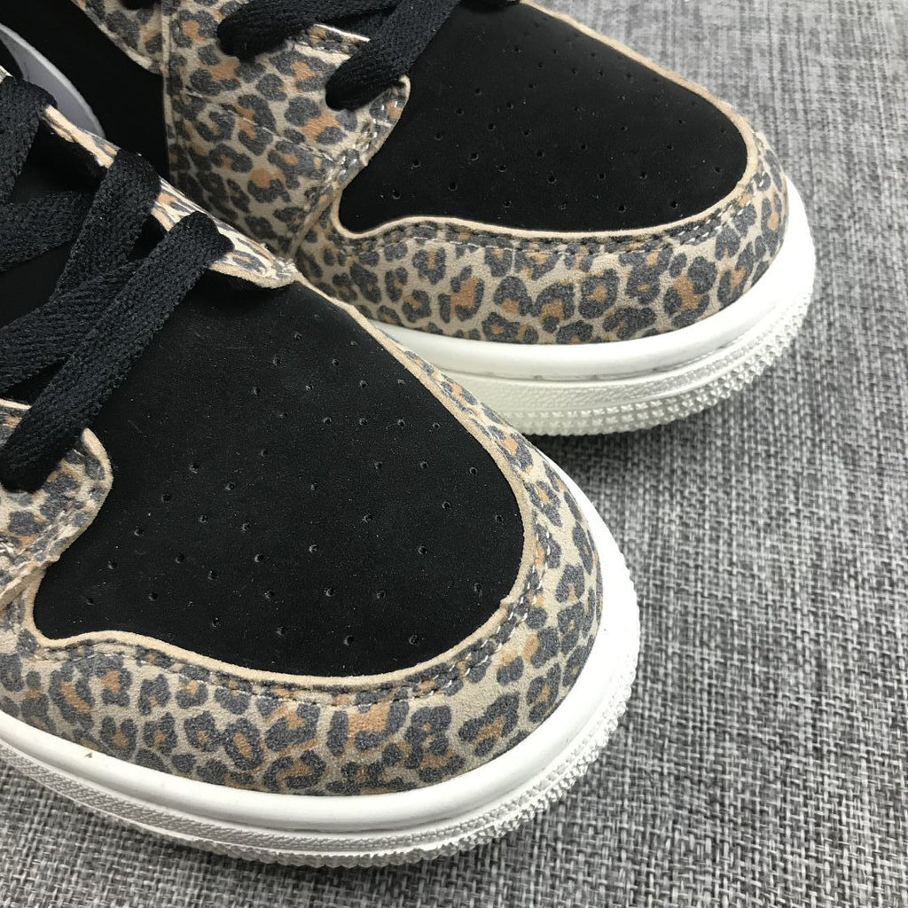 Air Jordan 1 Mid SE GS Leopard Sneakers BQ6931-021