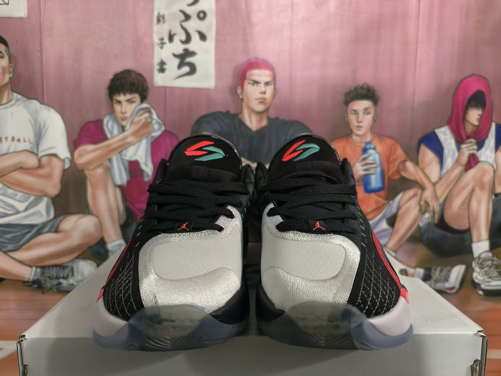Jordan Black White Red Basketball Sneakers