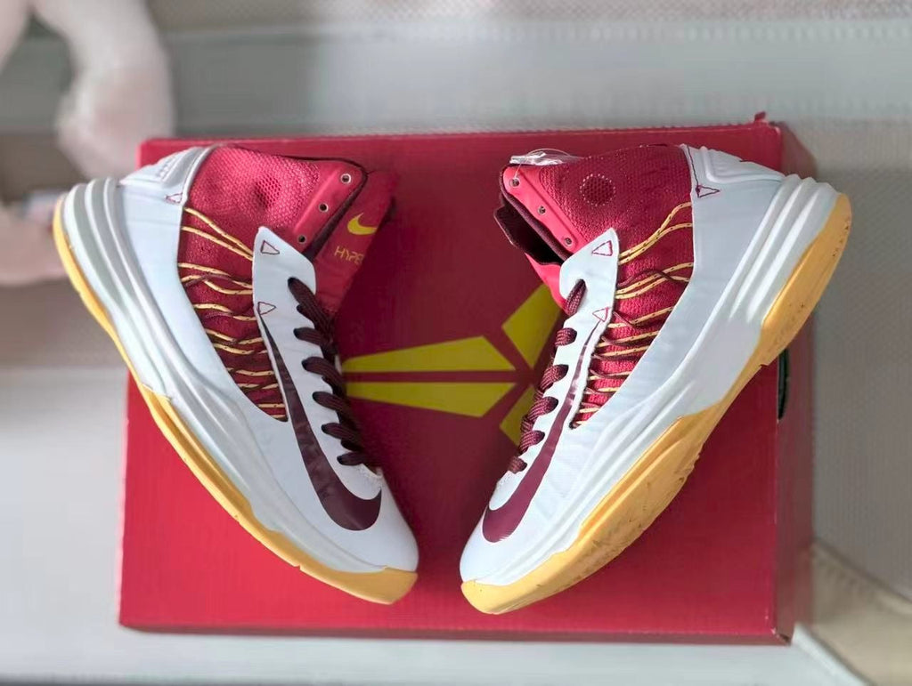 Nike Hyperdunk 2012 Kids Basketball Shoes Red White Yellow