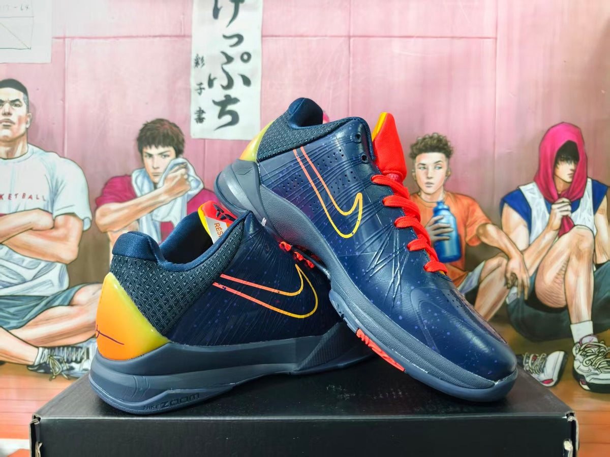 Nike Kobe Basketball Shoes in Navy and Orange