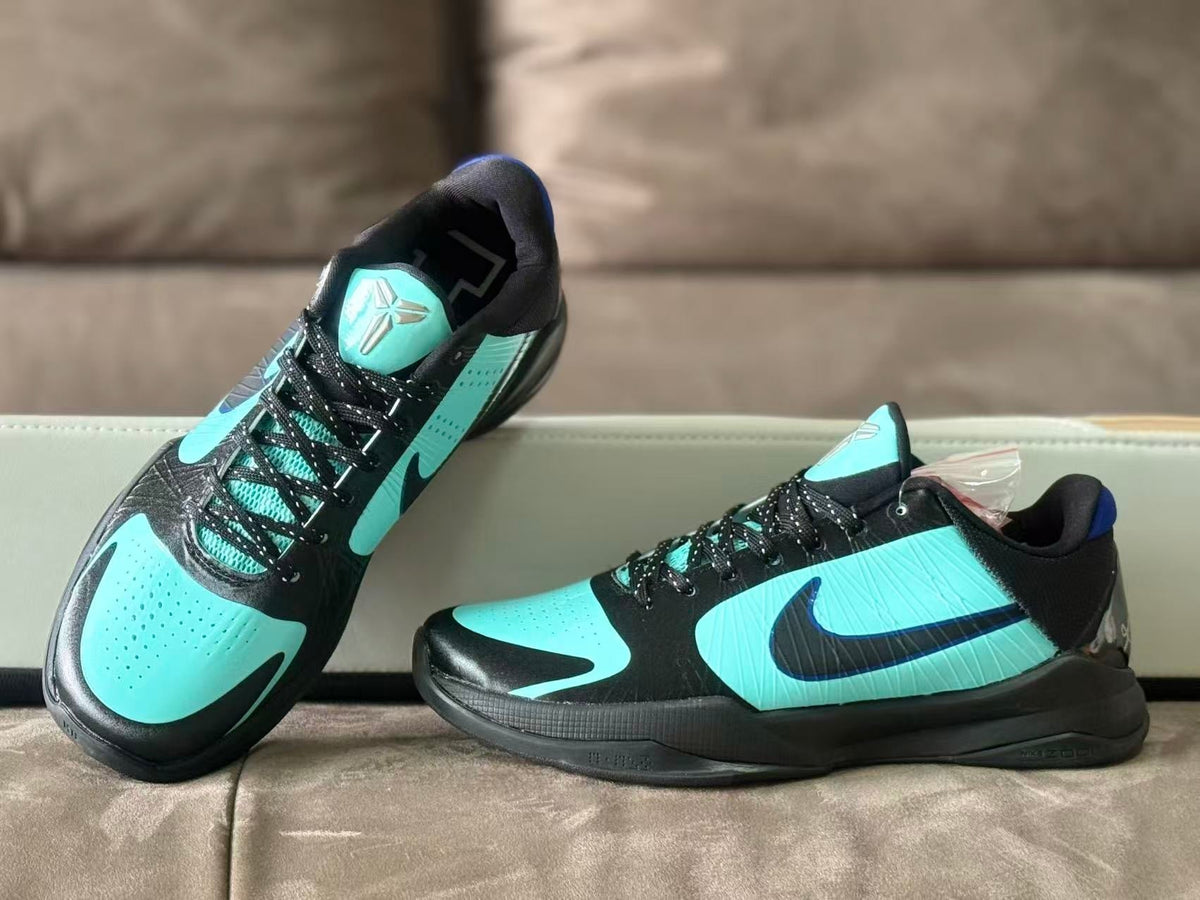 Nike Kobe 5 Tiffany Basketball Shoes in Black and Aqua