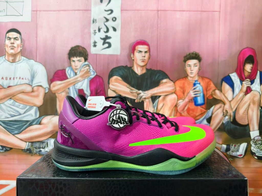 Nike Kobe 8 Elite Basketball Shoes Pink Green