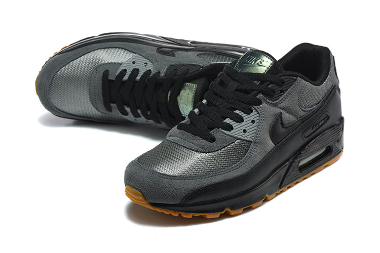Nike Air Max 90 Black Grey Gum Sole Sneakers