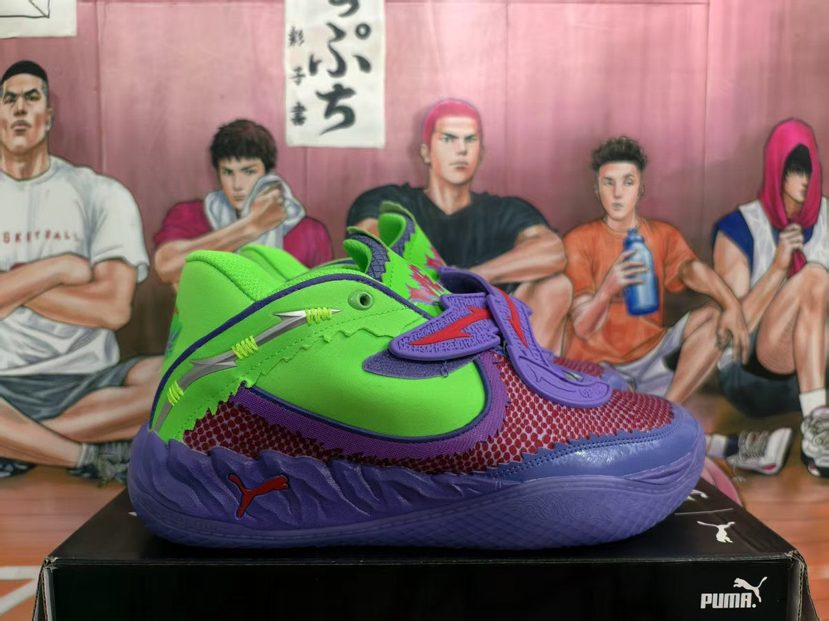 Puma Melo Basketball Shoes Burgundy Purple