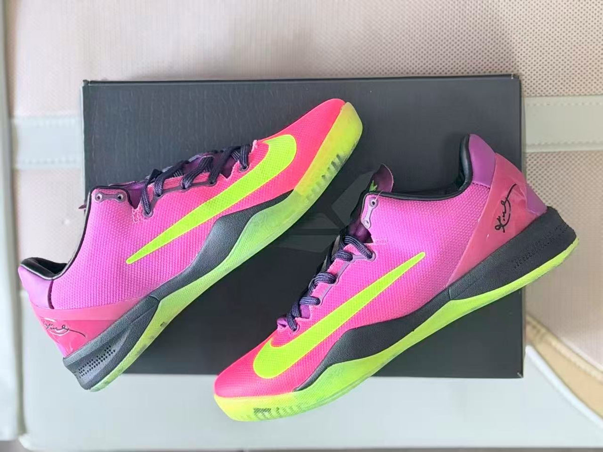 Nike Kobe 8 Basketball Shoes in Pink and Volt