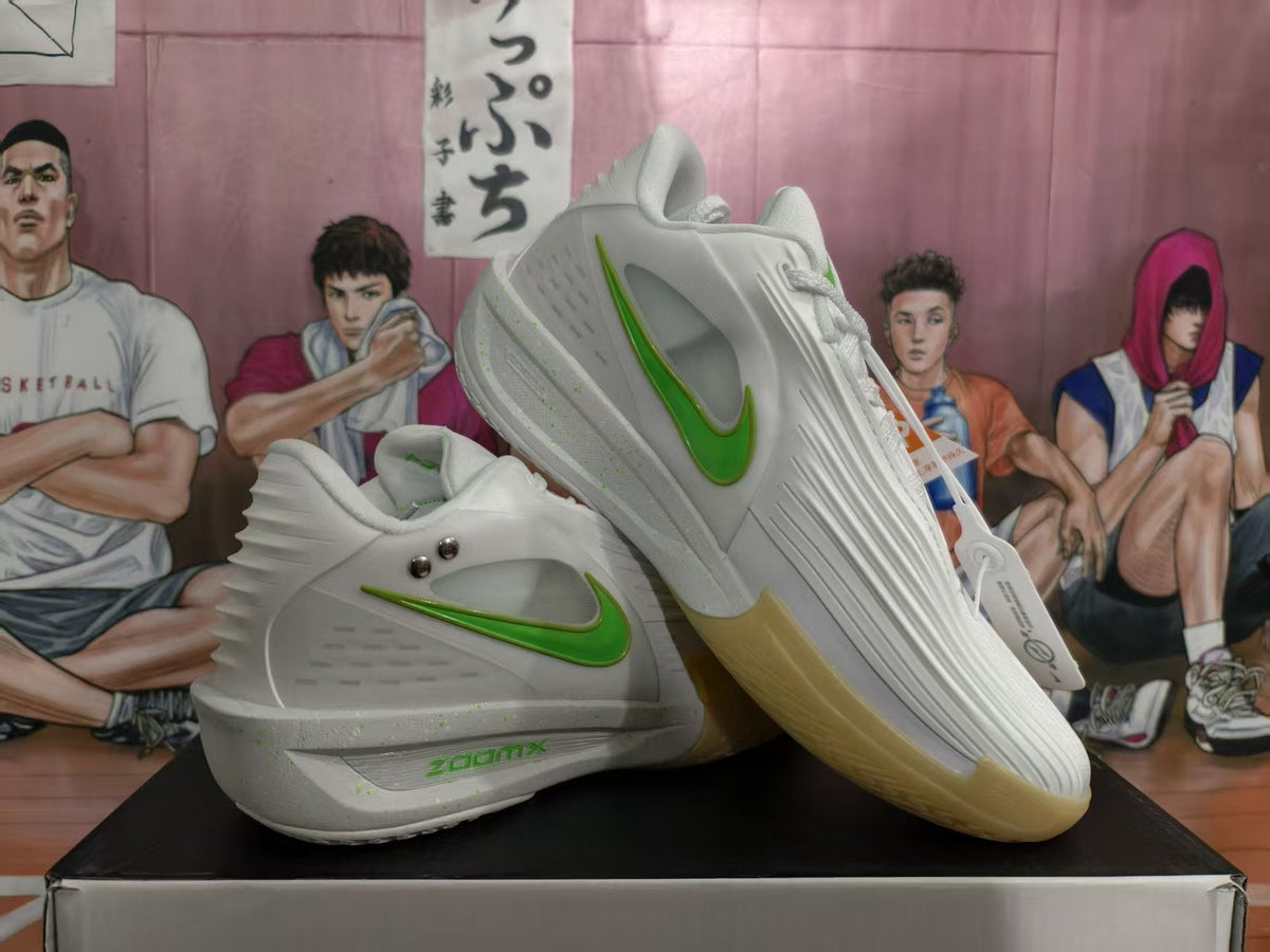 Nike ZoomX White Yellow Basketball Sneakers