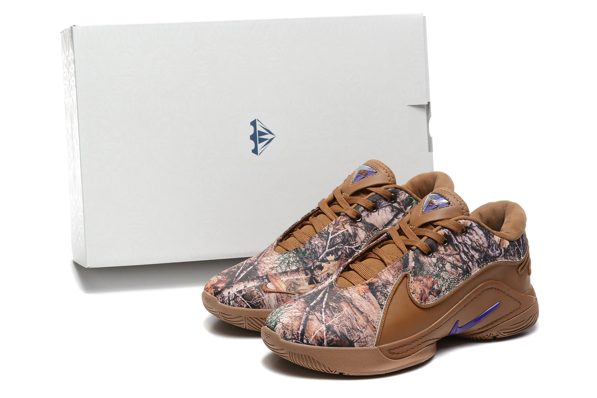 Nike 908 Basketball Sneakers Brown Camo
