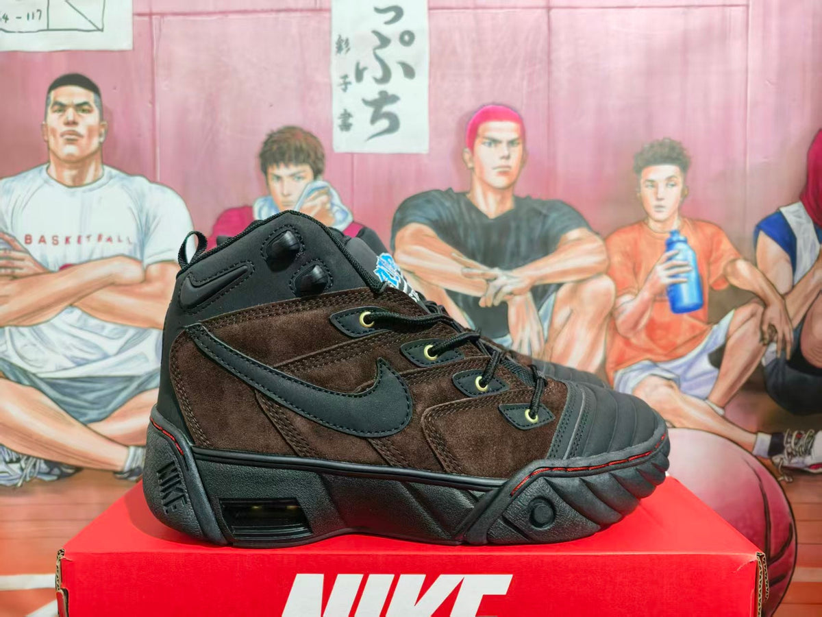 Nike Black and Brown High-Top Sneakers