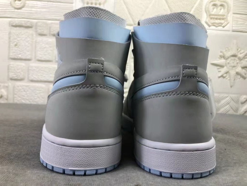 Air Jordan 1 WMNS High Zoom Grey Blue High-Top Sneakers