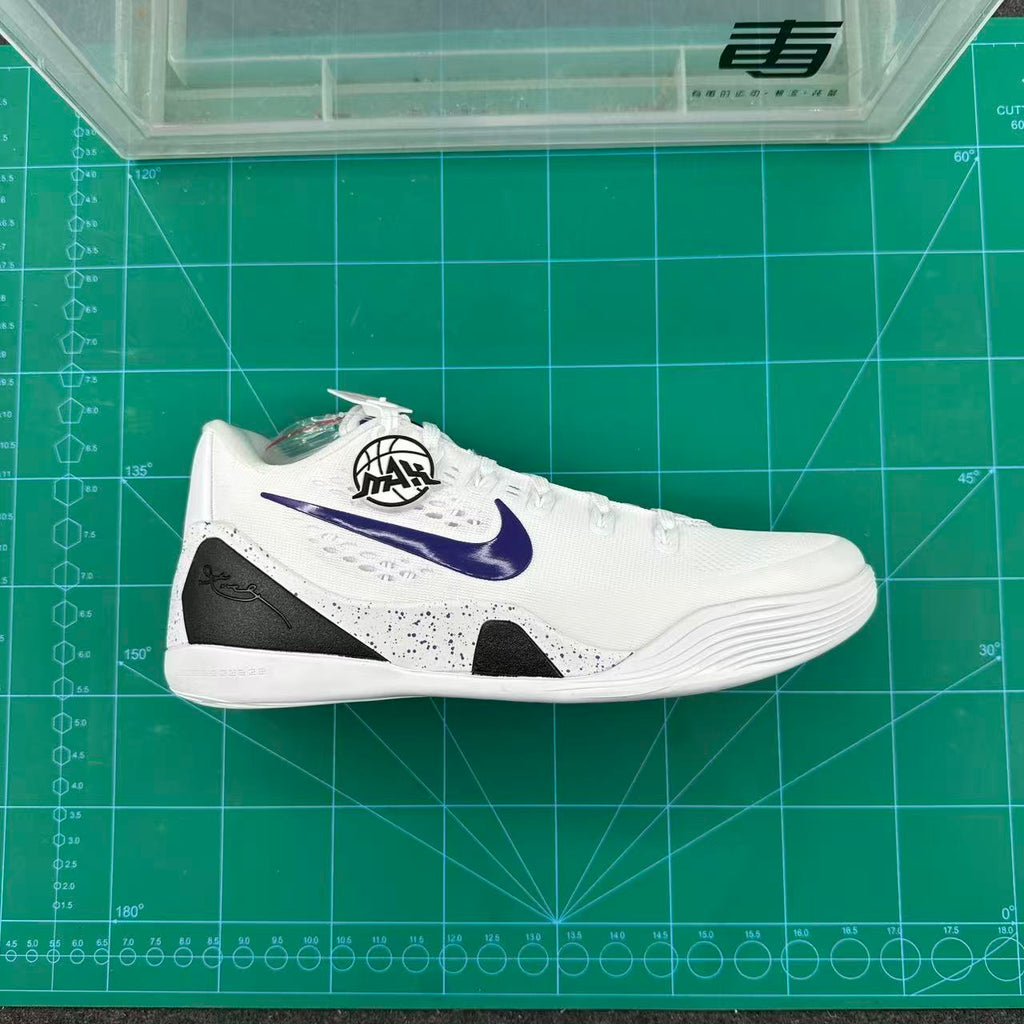 Nike Kobe 9 Low Basketball Shoes White Purple