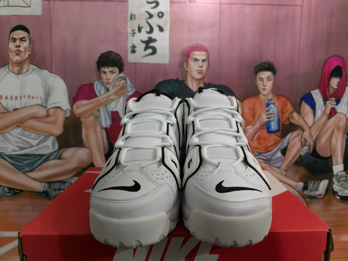 Nike Air More Uptempo Sneakers White Black