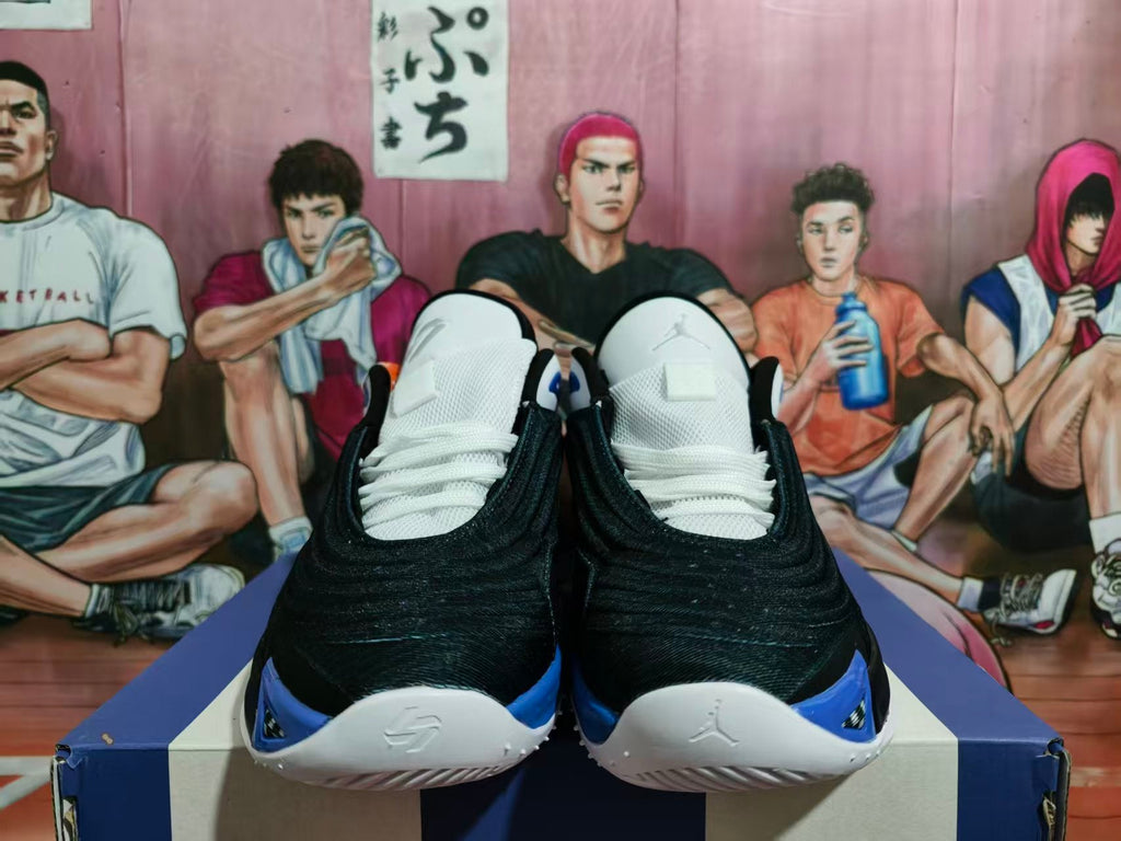 Jordan Luka 1 Black White Blue Basketball Shoes