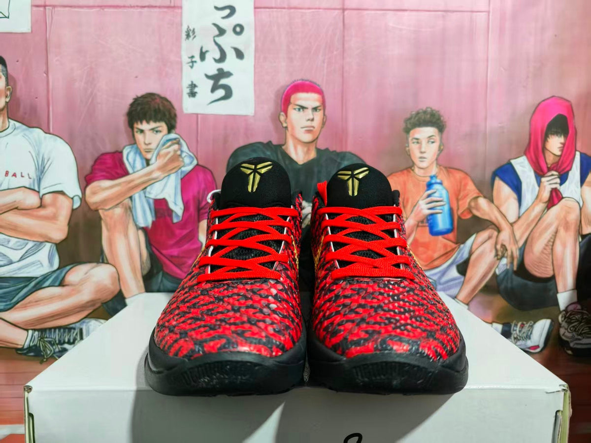 Nike Basketball Sneakers Black Red Gold