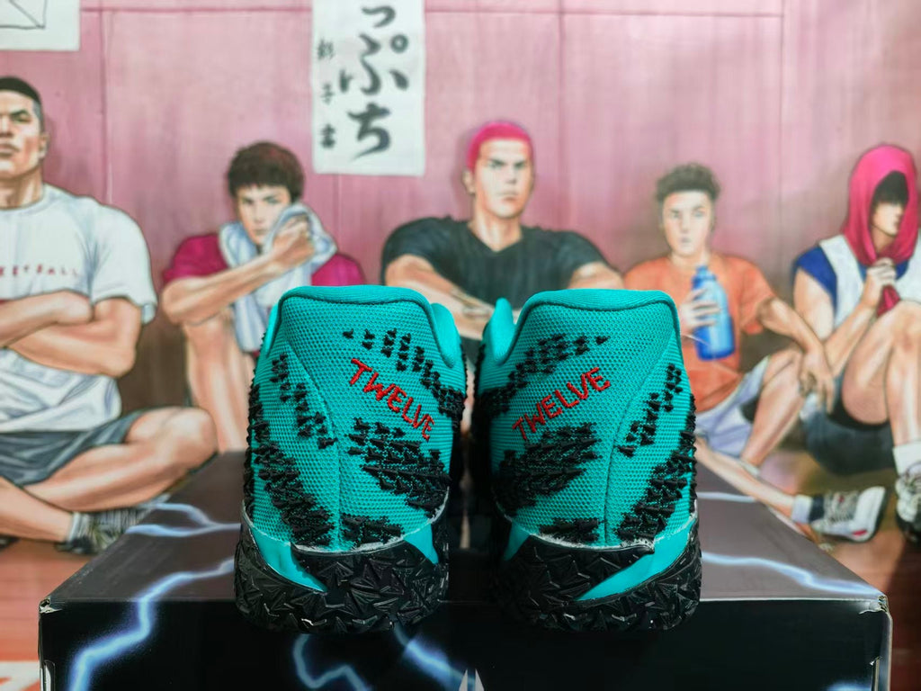 Nike Zoom Basketball Shoes in Teal and Black