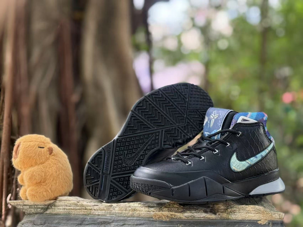 Nike Kobe 1 Kids Basketball Shoes Black Multicolor