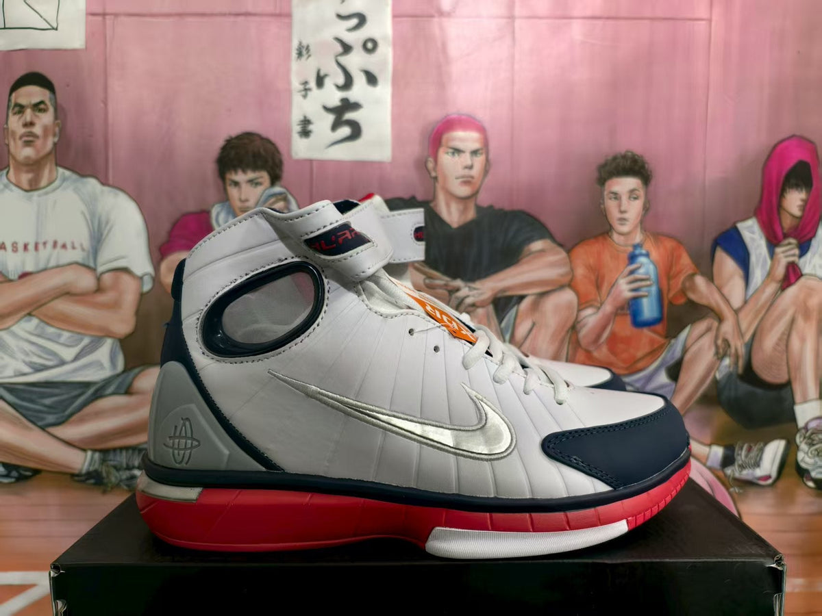 Nike High-Top Sneakers White Blue Red