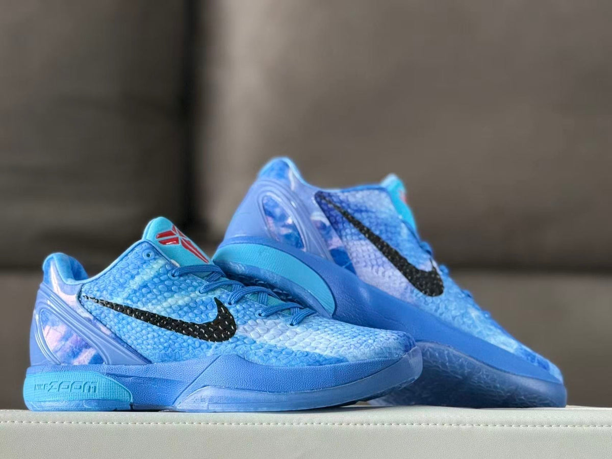 Nike Kobe 6 Basketball Shoes Blue Black