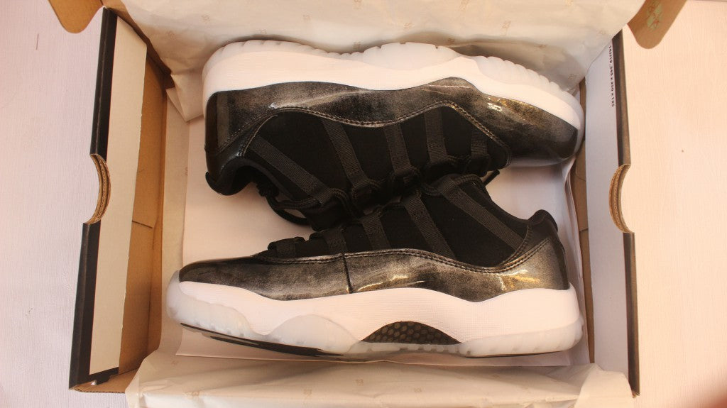 Jordan Air Jordan 11 Low Barons Black Metallic Sneakers
