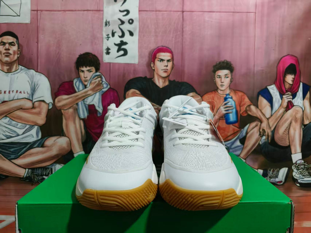 Nike Basketball Shoes White Blue Gum Sole