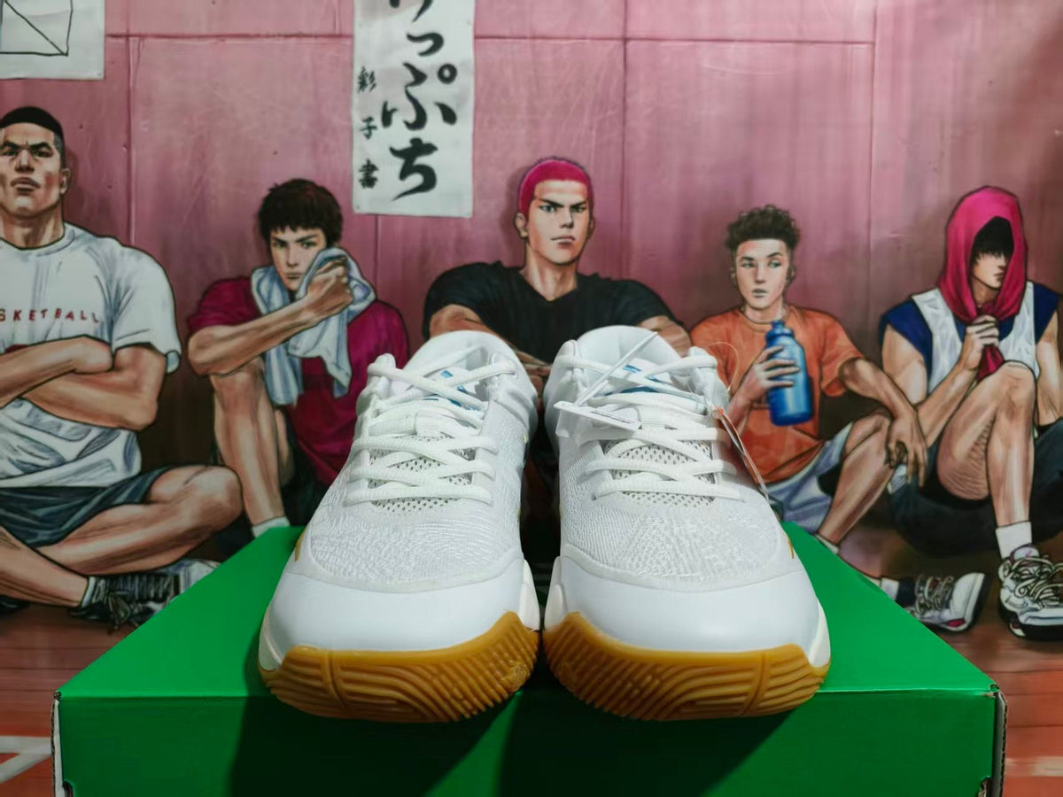 Nike Basketball Shoes White Blue Gum Sole