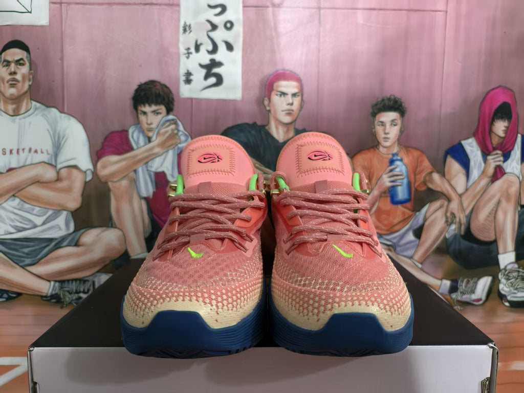 Nike Basketball Shoes in Pink and Lime Green