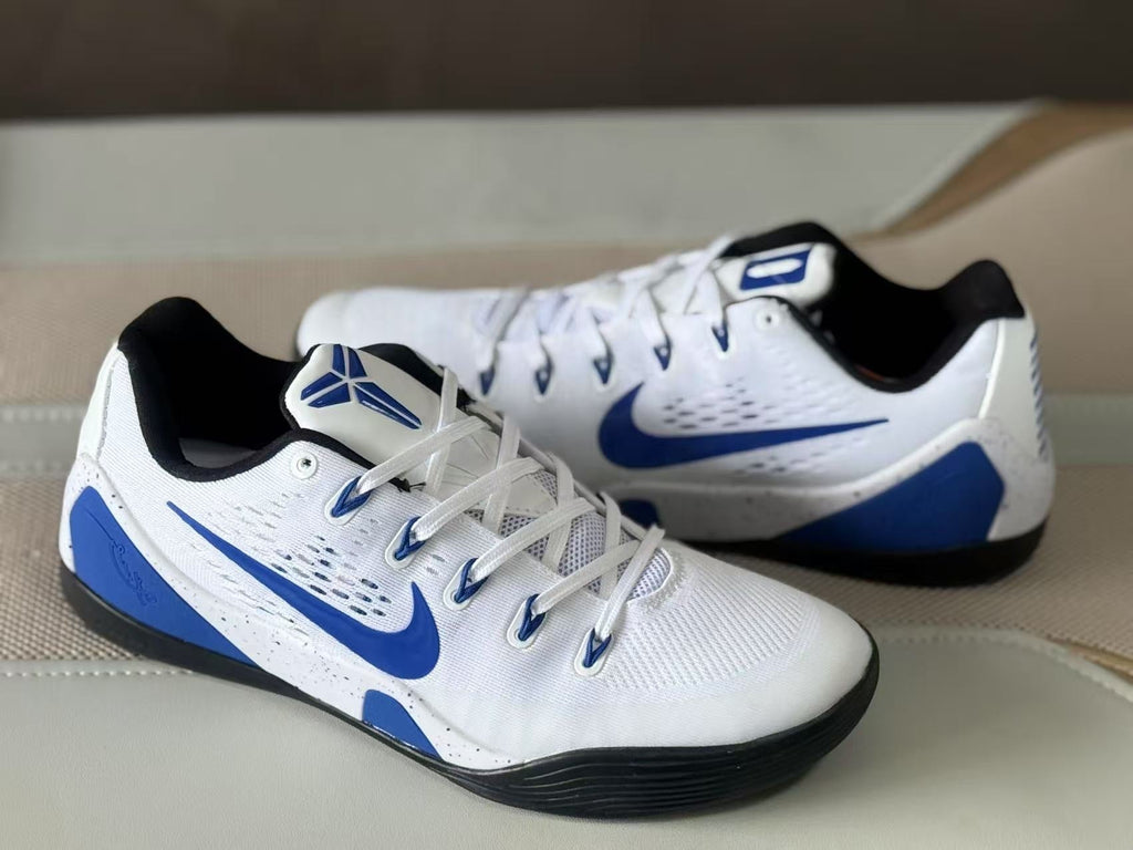 Nike Kobe 9 Duke PE Basketball Sneakers White Blue